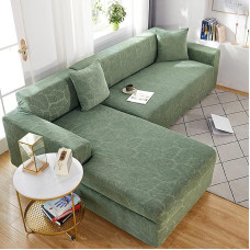 Storas vandeniui atsparus sofos užvalkalas, storas sofos užvalkalas šunims, elegantiškas žakardinis elastingas sofos užvalkalas, baldų užvalkalai su neslystančiomis putomis, 3 sėdimųjų vietų ir 2 sėdimųjų vietų su foteliu, baldų komplektas, A, 4 sėdimųjų 