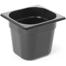 Hendi Maitinimo konteineris GN 1/6 iš juodos spalvos polikarbonato 176x162x200 mm 3,4 l 862704