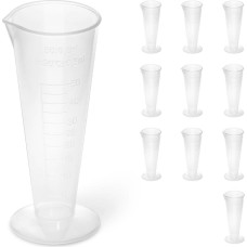 Steinberg Systems Plastikinė graduota laboratorinė stiklinė 50 ml - 10 vnt.