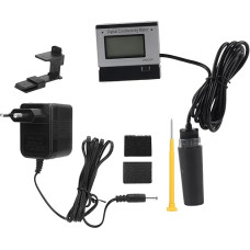 Mini EC testeris Laboratoriniai akvariumai Akvakultūra, internetinis EC laidumo monitorius su LED ekranu, 0-199,9 Ms/cm (Europos standartai 230V-240V)