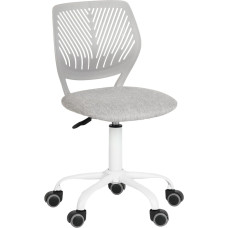 FurnitureR Dining Room Swivel Chairs, 1 Piece Kitchen Chair, Padded Chair, Swivel Chair, Comfortable Chair with Wheels, Backrest, Armless Chair for Dining Room, Living Room, Morandi Grey