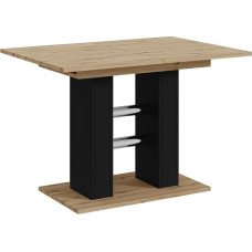 MEBLINI Išskleidžiamas valgomojo stalas, valgomojo kambario stalas, modernus virtuvės stalas, kolonų stalas, išskleidžiamas stalas, valgomojo kambario stalai, 100-140 x 60 x 75 cm, 