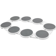 Valgomasis stalas su 360 laipsnių apsisukimu, skirtas virtuvės spintai su karščiui atspariu virtuvės stalviršiu, sandėliuko stalas