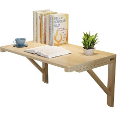 Wandklapptisch Drop-Leaf, Klapptisch aus Holz, moderner Schwebetisch, Computertisch, Studiertisch, Esstisch, schwebender Laptop-Tisch, für Arbeitszimmer, Schlafzimmer, Küche oder Balkon(80*50cm)