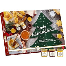 Breitsamer Honey Advent Calendar, A Total of 24 Selected Unique Honey Specialities in 40 g Glass for a Surprisingly Sweet Advent Season (24 x 40 g) - Year 2024