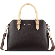 bugatti Ella Handtasche für Damen, Bowling Bag mittelgroß aus Kunstleder