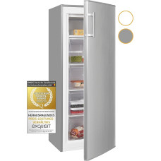 Exquisit Freezer GS230-H-040E inoxlook | Freezer Large 168 Litre Volume | 4 x Freezer | Freezer Large 55 cm Width