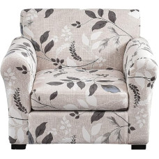 KRFOONN 2 dalių spausdinti sofos užvalkalai, sofos užvalkalai, skalbiami, fotelio, sofos, sofos, sofos užvalkalai, baldų apsauga su elastingu dugnu svetainei (fotelis, 50)