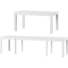 MPS didelis praktiškas WENUS stalas, 160-300 x 90 x 76 cm, valgomasis, 4-12 asmenų valgomasis stalas su ištraukiamu stalviršiu iki 300 cm, ištraukiamas virtuvės stalas, valgomojo stalas, ištraukiamas stalas
