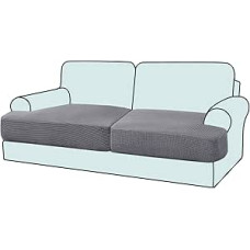 GAMUKAI 2 tempimo T pagalvėlių rinkinys Sofos apsauginiai dangteliai Vienkartiniai sofos pagalvių dangteliai 2 pagalvėlėms Sofos sėdynės pagalvių dangtelis (2, šviesiai pilka)