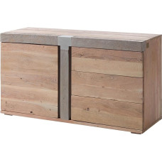 Massivmoebel24.de Amsterdamo bufetas Išmatavimai (plotis x gylis x aukštis) Smėlio spalvos lakuota Dydis: 135 x 45 x 75 cm