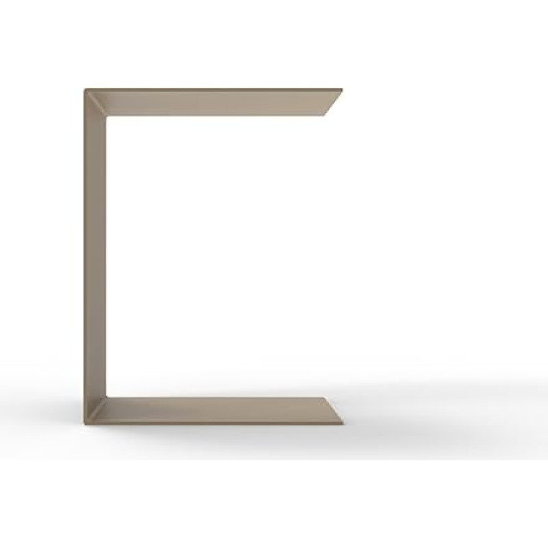 C formos metalinis staliukas (35 x 35 x 45 cm) - vidaus ir lauko patalpose | Universalus kavos staliukas, sofos staliukas | Aukščiausios kokybės, pagamintas Vokietijoje (pilkai smėlio spalvos)