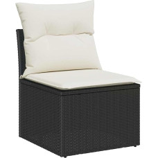 Rantry 8-teiliges Garten Sofa Set mit Kissen braun Poly Rattan Gartenlounge Modelis3345417
