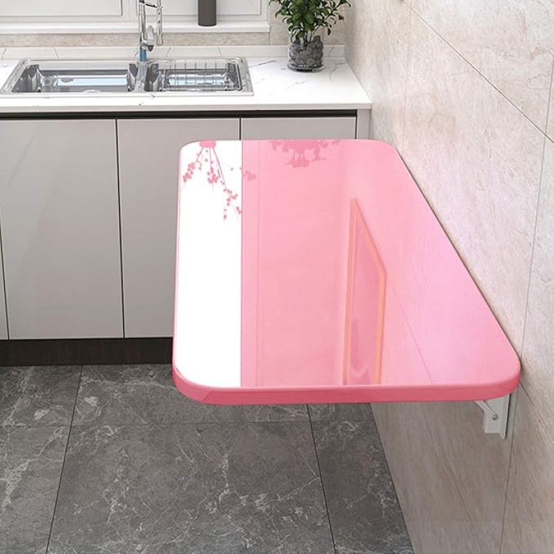 JKGHK Sieninis plaukiojantis sulankstomas rašomasis stalas, kompiuterio stalviršis / virtuvės valgomasis stalas, namų biuras / skalbykla / namų baras / virtuvė ir valgomasis (kelių dydžių)