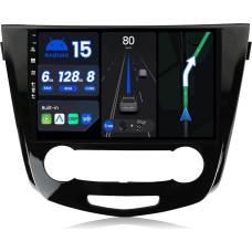 [6G+128G] Android 15 IPS 10.1 Inch Car Radio for Nissan Qashqai J11 X-Trail Rouge (2014-2018) - Built-in Carplay/Android Car - Camera + Mic - 2 DIN - Steering Wheel Control DAB Fast-Boot 360-CAM