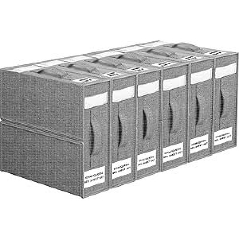 6 pakuočių saugojimo patalynės organizatorius, sulankstomas lovos patalynės laikymo krepšys, kurį galima naudoti spintoje, po lova ir stalčiuose, lovos patalynės laikymo dėžė