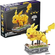 Mega Pokémon, judesio Pikachu 1095 dalių konstruojama figūrėlė, suderinama su visais Mega Pokémon konstruktorių rinkiniais, žaislai nuo 12 metų, HGC23