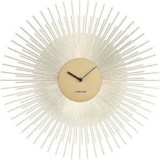 Wall Clock Peony Steel Gold