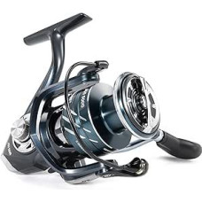 Sougayilang Gear Ratio Fishing Reel Aluminum Spinning Reel 3+1BB High Strength Design 5.0:1/4.7:1 Ultra Smooth with Free Spinning Rod