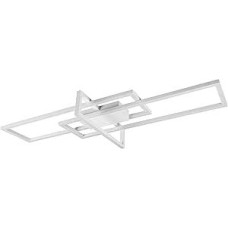 Trio Leuchten Salinas 620310331 LED lubų šviestuvas metalinis matinės baltos spalvos su 34 vatų LED jungikliu ir reguliatoriumi