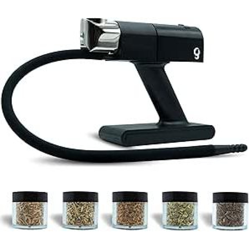 Fumus Smoker Gun, Portable Cold Smoker + 5 Free Wood Flavours + E-Book with Italian Recipes, Cold Smoke Generator, Food Smoker Device, Cocktails