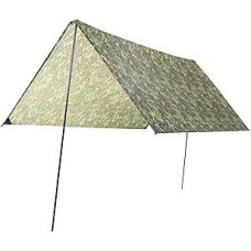 Grand Canyon Zuni 3.3 x 3 m Multifunctional Tarp/Awning with Poles, Tent Tarpaulin, Waterproof, UV50+ Protection, Bivouac, Camping, Outdoor, Garden