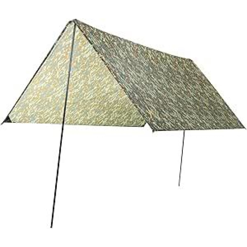 Grand Canyon Zuni 3,3 x 3 m daugiafunkcinis tentas su stulpais, palapinės brezentas, atsparus vandeniui, UV50+ apsauga, bivakas, stovyklavimas, lauke, sode