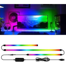 Monitoriaus foninis apšvietimas RGBIC 32 colių kompiuterio monitoriaus žaidimų apšvietimas Išmanioji ekrano sinchronizacija Suderinama su 