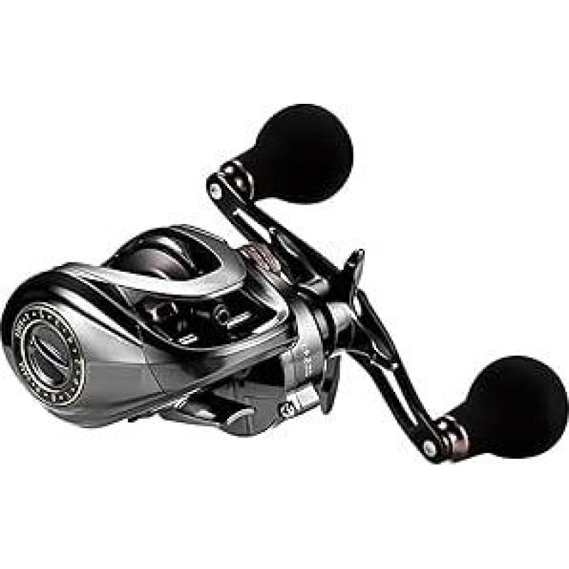 Baitcasting-Rolle, Übersetzung 5,4/7,2, 11+1BB, Angelrolle for Meeresangeln Und Bootsangeln Glatt, Robust, Leicht