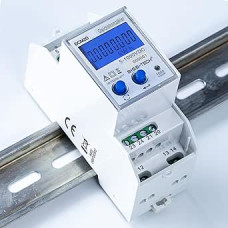 B+G E-Tech DC Meter [DCM2D] - Digital DC Counter for DIN Rail / Photovoltaic, Solar & PV Meter kwh Meter, Solar Energy Detection, Monitoring and Analysis (DCM2D002)