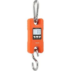 150KG/100G Digitale Küchenwaage Waage Elektronische Reisekoffer Gewichte Angelwaage Mehrere Funktionen(Orange)