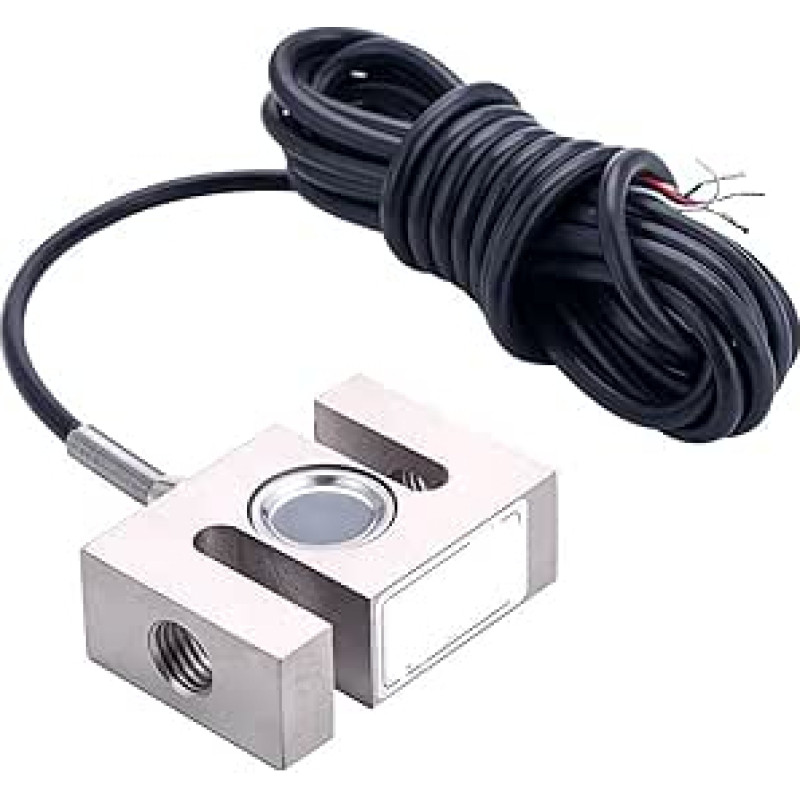 S-tipo tempimo ir slėgio apkrovos jutikliai 20-2000 kg 1-3 tonos, skirti elektroninių svarstyklių pakabinamoms svarstyklėms (dydis: 100 kg)