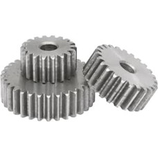 Stirnrad 1M-21T/22T/23T/24T/25T/26T/27T/28T/29T/30 Zähne SC45# Kohlenstoffstahl Zylindrisches Zahnrad Getriebezubehör(1M 21T - Bore 6mm)