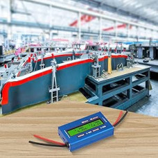 LCD-Digitalanzeige DC Power Analyzer 12V 24V Solar Windstrom Energie Meter mit 0,001Ω Niedrigem Widerstand, 6554W Max Leistung für Solarmodule