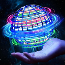 Airabc skraidantis kamuolys, stebuklingas skraidantis kamuolys, rankomis valdomas skraidantis kamuolys, plūduriuojantis kamuolys su LED šviesa, skraidantis suktuvas, mini dronas vaikams, dovanos berniukams, mergaitėms, patalpoms, lauke