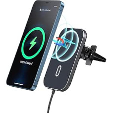 BHHB 15 W magnetinis belaidis mobiliojo telefono laikiklis, automobilinis įkroviklis, suderinamas su 