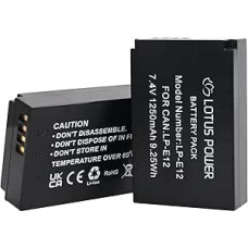 LP-E12 1250 mAh 7,4 V ličio jonų akumuliatorius LPE12, skirtas 