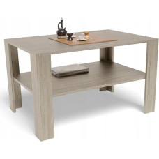 MATKAM Modernus kavos staliukas W 100 x D 68 x H 60 cm, minimalistinis dizainas jūsų namams, aukštos kokybės gamyba, lengvai surenkamas (Sonoma ąžuolas)