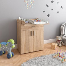 Vicco Lena Changing Table for Chest of Drawers, Sonoma, 75 x 100 cm
