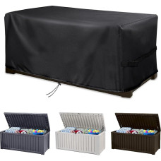 Protective Cushion Box, Storage Box, Garden Protective Case for Outdoor Deck Boxes and Storage Boxes, 420D Durable Oxford Fabric, UV Resistant, Wind and Snow Resistant (158 x 75 x 65 cm)