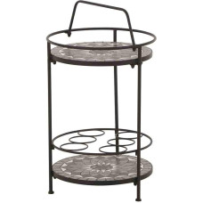 Siena Garden Como Side Table Matt Black/Dark Grey