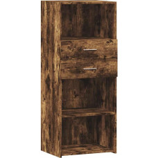 vidaXL Highboard rūkyto ąžuolo 50 x 42,5 x 124 cm Medienos medžiaga