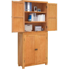 Mengtu Moderne Holzwerkstoff-Lager-Möbelset mit Eiche & Kiefer | Wohnzimmer & Schlafzimmer | 80x35x185 cm Model3328621