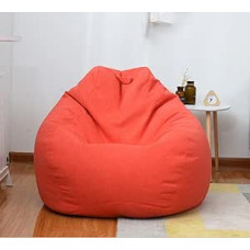 S/M/L Lazy Sofa Cover Chairs Without Filler Linen Fabric Lounger Seat Bean Bag Pouf Puff Couch Tatami Living Room Furniture Cover