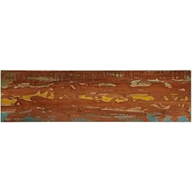 vidaXL Stalo viršus, medinis viršus, stačiakampis, medžio masyvo stalviršis stalui, valgomojo stalas, kavos staliukas, pakaitinis stalviršis, 120 x 40 x 2,5 cm, senas medžio masyvas
