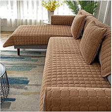 RTSFKFS kampinis sofos užvalkalas L formos sofos užvalkalas sofos užvalkalas 3/2 sėdimos sofos apsauginis neslystantis šunų ir kačių sofos užvalkalas pilkos spalvos (spalva: D, dydis: 90 x 210 cm1 vnt.)