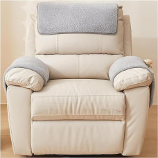 Atramų užvalkalai, sofos galvos apsauga, sofos užvalkalas, U formos XXL atramos užvalkalas, atramų užvalkalai, mažas atramos užvalkalas, atramos užvalkalas, atramos užvalkalas, atramos užvalkalas 19 (pilka, 1 sėdynė, 3