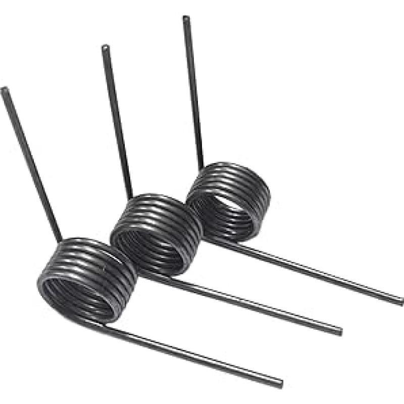 Hochleistungs-Zugfeder, 10 Stück Linkshänder 65 Mn Federstahl-Torsionsfeder, 2,5 mm x 18 V-förmige Feder 3-9 Umdrehungen, 90 Grad(2,5 mm x 18 mm-90 laipsnių-6 ratų)