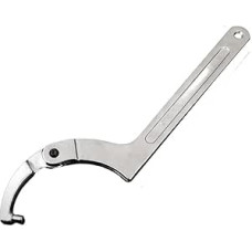 Verstellbarer Schraubenschlüssel, Hakenschlüssel, Rundkopfschlüssel für Rundmuttern, geschmiedeter Chrom-Vanadium-Stahl, 17,8 cm bis 38,1 cm mit 19-170 mm verstellbarer Öffnung, kompatibel mit