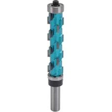 Bündigfräser, Vollhartmetall Spiralfräser mit 12 mm Schaft Doppellager 75 mm Schnittlänge zum Fräsen von Holz